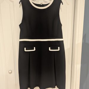 Tommy Hilfiger Black Dress with White Trim